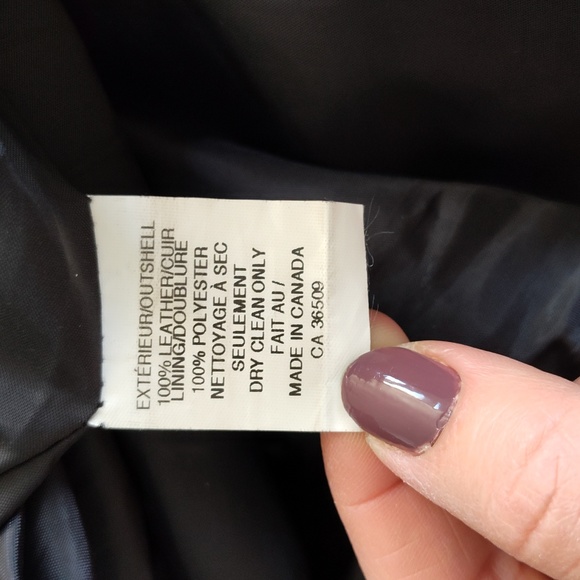 High waist five pocket genuine leather pants women's US 6 - Picture 8 of 8